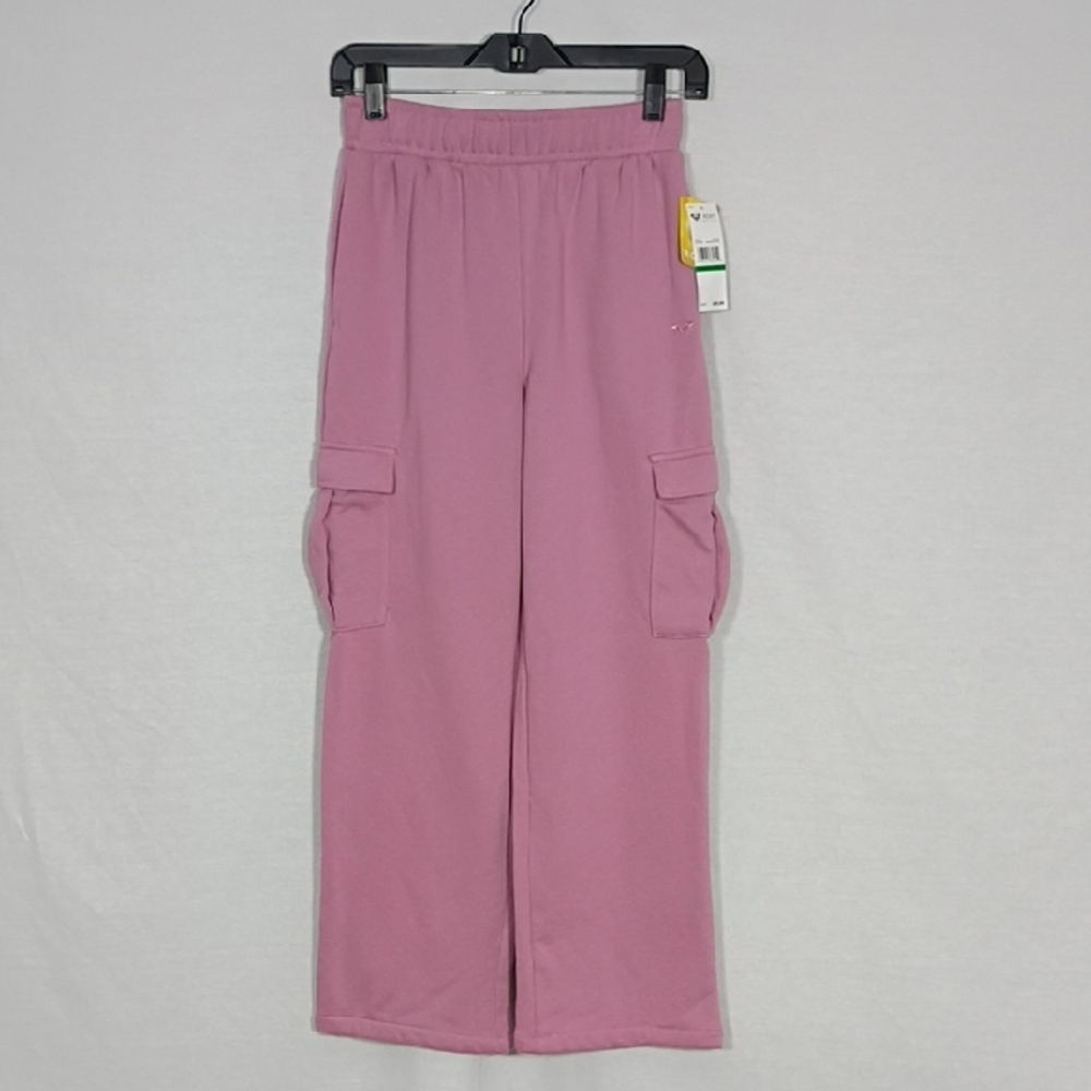 NWT Roxy Mauve Orchid Hiking Cargo Sweatpants Girls Size Large 12/14 Outdoor